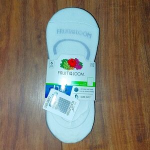 Fruit of the Loom Liner Socks Size 4-10